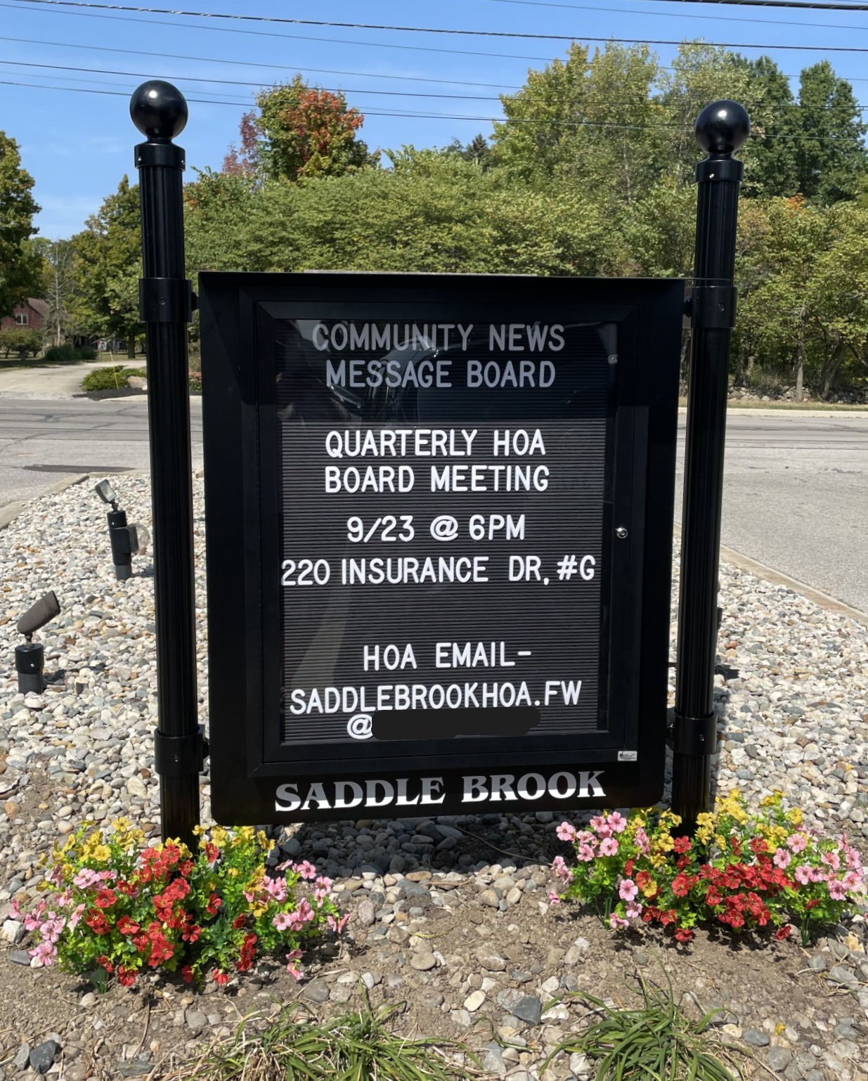 Installation of new playground equipment at community park space