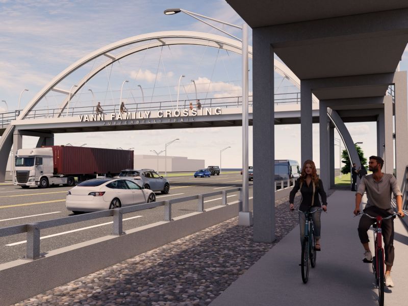 View from under the south ramp 