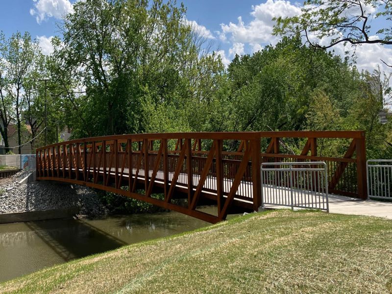 The completed Lawton Bridge 