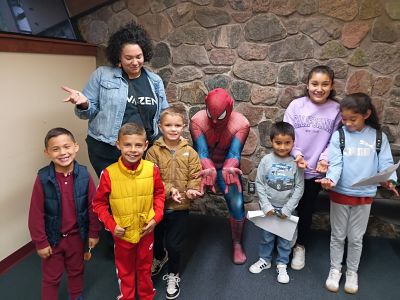 Residents contribute ideas to an upcoming art project in the Fairfield Terrace Belmont neighborhood