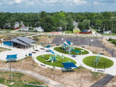 Drone footage of Brewer Park 