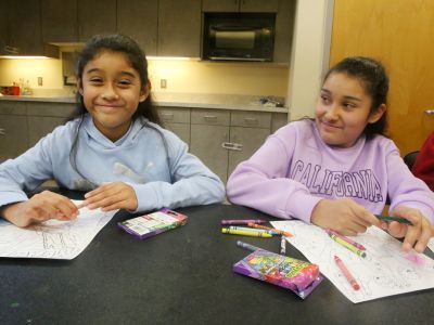 Residents contribute ideas to an upcoming art project in the Fairfield Terrace Belmont neighborhood