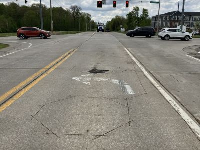 Cook Rd & Huguenard Rd looking east